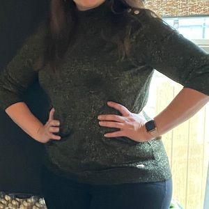 Calvin Klein black and metallic gold sweater